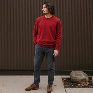 Foehn Pants Mens30 Charcoal Gray Cargo Zip Pocket Jeans Gorpcore